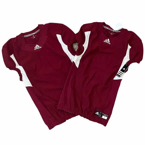 Adidas Techfit Football Jersey Lot Burgundy M&L - Picture 1 of 1
